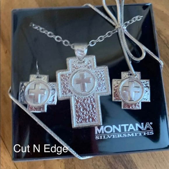 Montana Silversmith Cross Jewelry Set - Picture 4 of 5